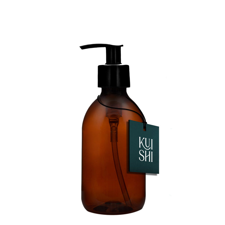 Kuishi Amber Plastic Pump Bottle