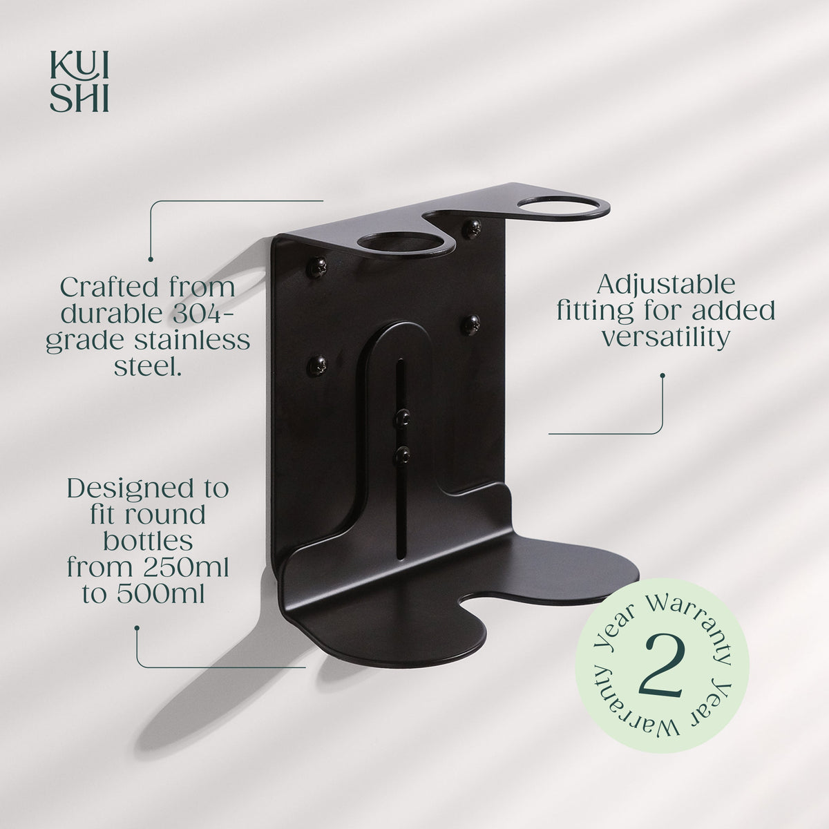 Black Double Bottle Holder