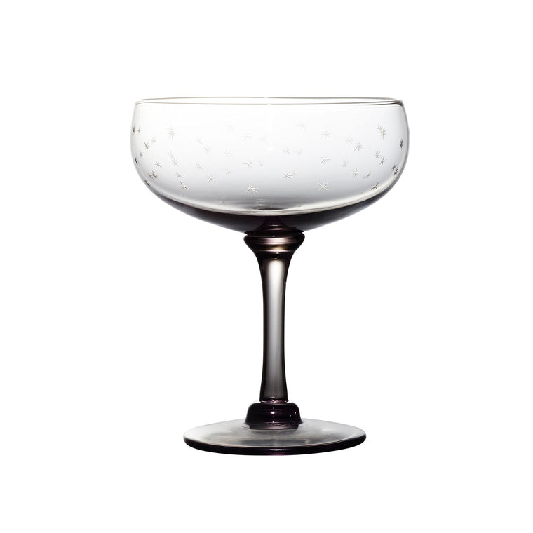 Smoky Crystal Cocktail Glasses