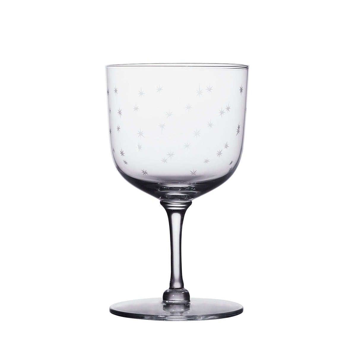Daphne Wine Glasses with Stars Design